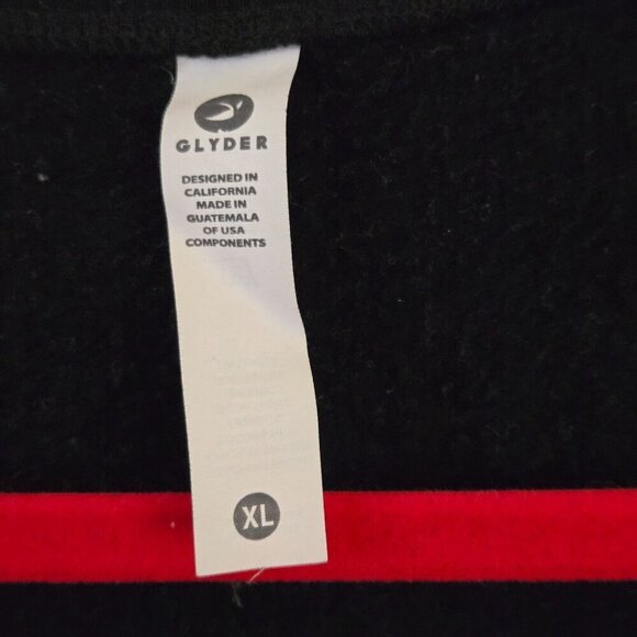 Glyder Lounge Long Sleeve Black Slit Side Soft Jersey Size XL - Picture 9 of 10